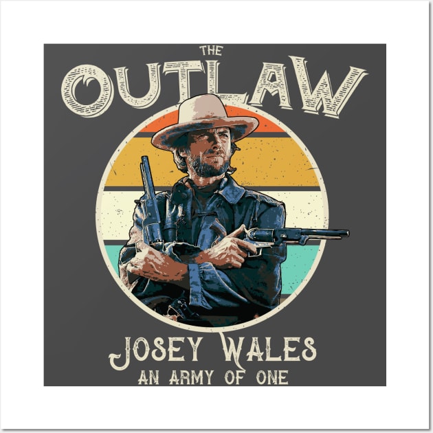 Outlaw Josey Wales Wall Art by Alema Art